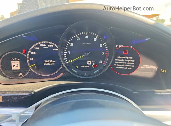 WP0AE2A76KL123123 2019 PORSCHE PANAMERA Blue Vista del cuadro de instrumentos