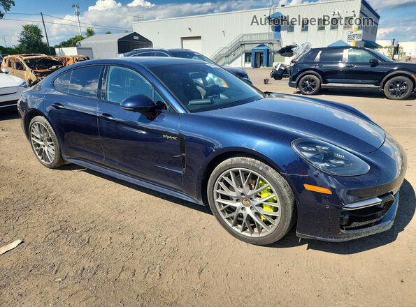 WP0AE2A76KL123123 2019 PORSCHE PANAMERA Blue Delantero derecho