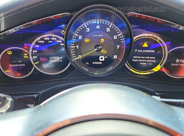 WP0AE2A7XLL130562 2020 PORSCHE PANAMERA Silver Вид щитка приладів