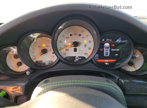 WP0AF2A91KS164084 2019 PORSCHE 911 Black Instrument cluster view
