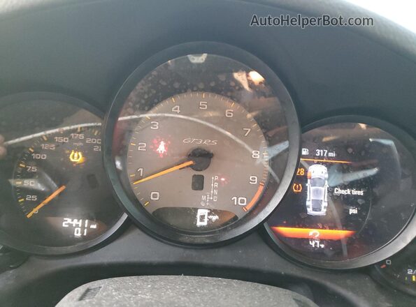 WP0AF2A9XKS164066 2019 PORSCHE 911 Черный Вид щитка приборов
