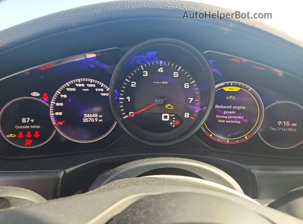 WP0AJ2A70PL102948 2023 PORSCHE PANAMERA Black Widok zestawu wskaźników
