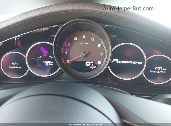 WP0AJ2A78NL100894 2022 PORSCHE PANAMERA Белый Вид задних сидений