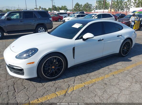 WP0AJ2A78NL100894 2022 PORSCHE PANAMERA Белый Передняя левая четверть