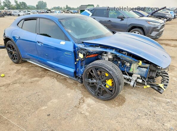 WP0BA2Y16RSA60402 2024 PORSCHE TAYCAN Blue Առջևի աջ