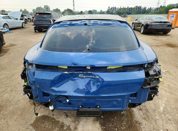 WP0BA2Y16RSA60402 2024 PORSCHE TAYCAN Blue Հետևի տեսք