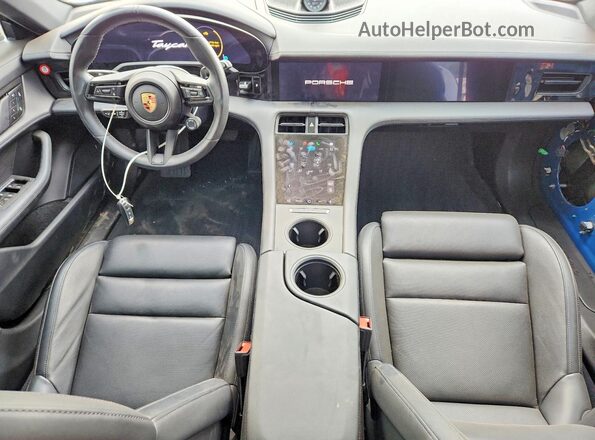 WP0BA2Y16RSA60402 2024 PORSCHE TAYCAN Blue Առջևի վահանակի տեսք