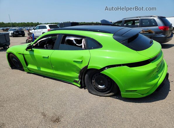 WP0BC2Y18NSA74211 2022 PORSCHE TAYCAN Green Задня ліва чверть