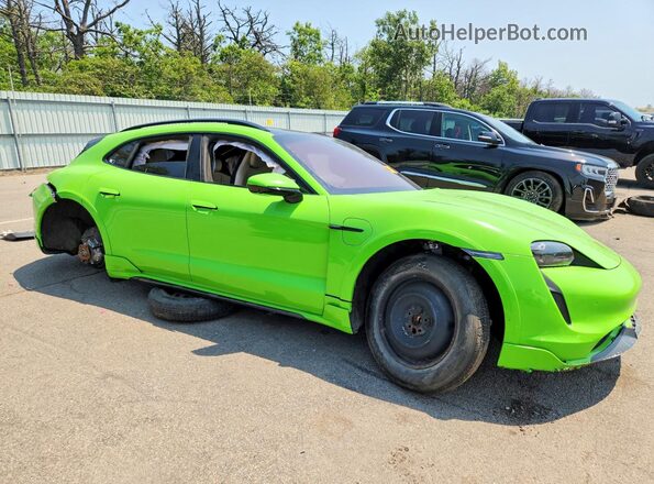 WP0BC2Y18NSA74211 2022 PORSCHE TAYCAN Green Передня права чверть