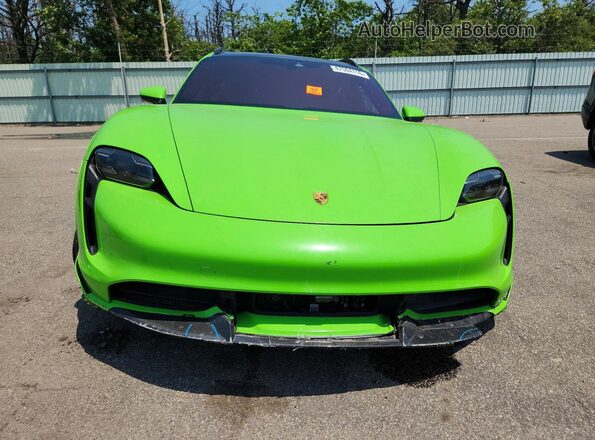 WP0BC2Y18NSA74211 2022 PORSCHE TAYCAN Green Вид спереду