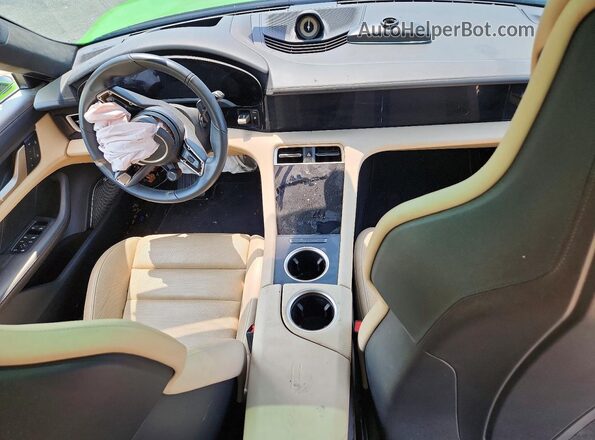 WP0BC2Y18NSA74211 2022 PORSCHE TAYCAN Green Вид панелі приладів