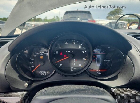 WP0CB2A83GS140484 2016 PORSCHE BOXSTER Charcoal Սարքավորումների վահանակի տեսք