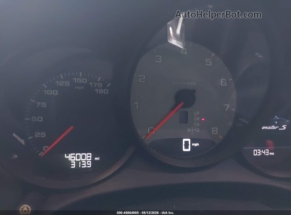 WP0CB2A83HS241171 2017 PORSCHE BOXSTER White Հետևի նստատեղերի տեսք