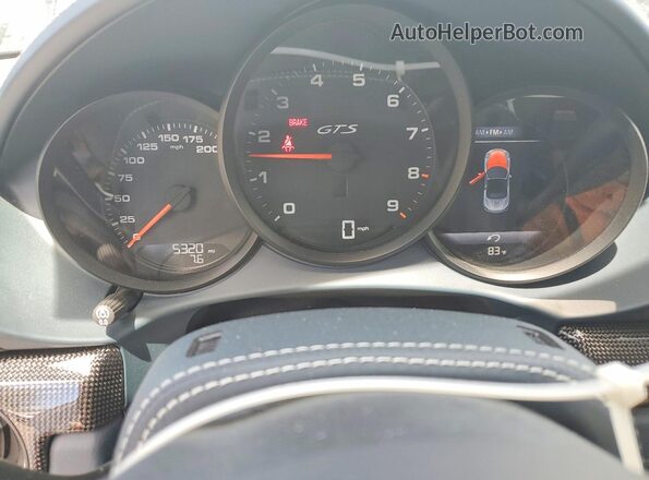 WP0CD2A88SK231205 2025 PORSCHE BOXSTER Gray Instrument cluster view