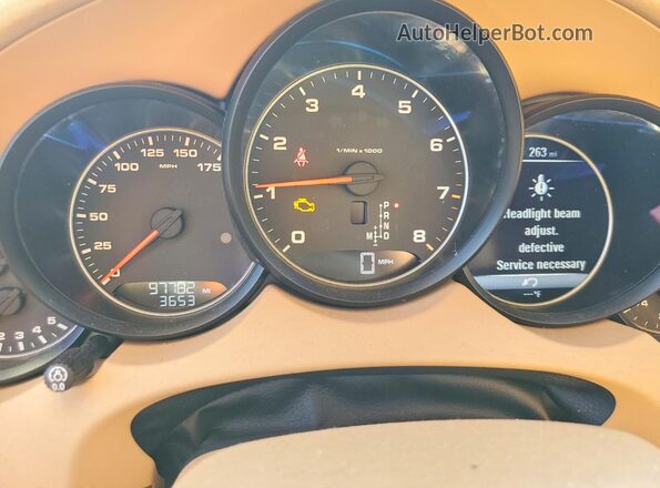 WP1AA2A21GKA12166 2016 PORSCHE CAYENNE Blue Instrument cluster view