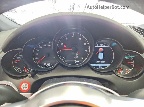 WP1AA2A21HKA80923 2017 PORSCHE CAYENNE Black Вид щитка приладів