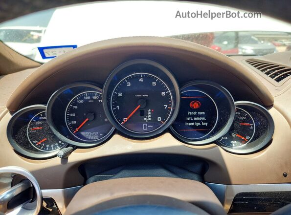 WP1AA2A23HKA82320 2017 PORSCHE CAYENNE White Instrument cluster view