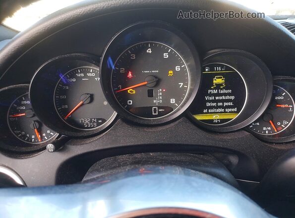 WP1AA2A25GKA12140 2016 PORSCHE CAYENNE Black Вид щитка приладів