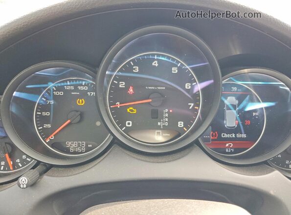 WP1AA2A25GKA15586 2016 PORSCHE CAYENNE Black Widok zestawu wskaźników