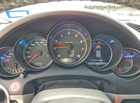WP1AA2A2XGKA11405 2016 PORSCHE CAYENNE Silver Вид щитка приладів