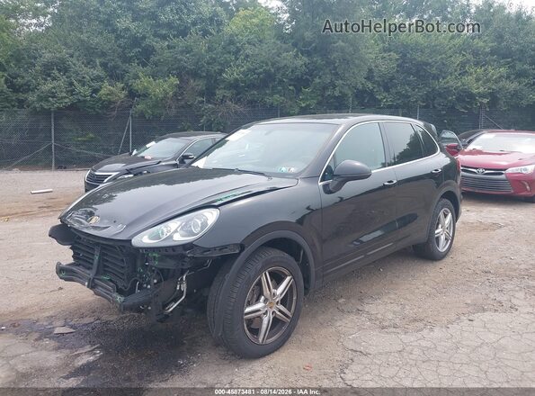 WP1AA2A2XGKA13042 2016 PORSCHE CAYENNE Black Առջևի ձախ երեք քառորդ տեսարան