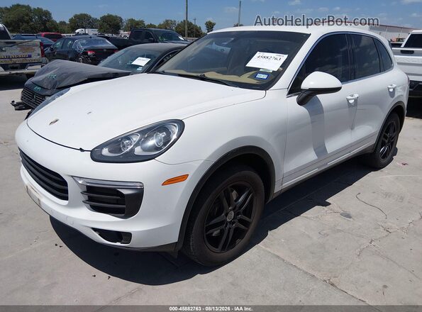 WP1AA2A2XGLA02259 2016 PORSCHE CAYENNE White Առջևի ձախ երեք քառորդ տեսարան