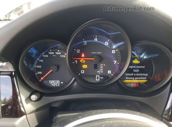 WP1AA2A52MLB11577 2021 PORSCHE MACAN Charcoal Instrument cluster view