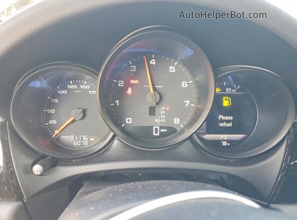WP1AA2A53JLB04522 2018 PORSCHE MACAN Black Widok zestawu wskaźników