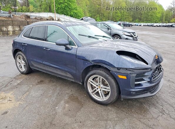 WP1AA2A53MLB03505 2021 PORSCHE MACAN Синий Передняя правая четверть