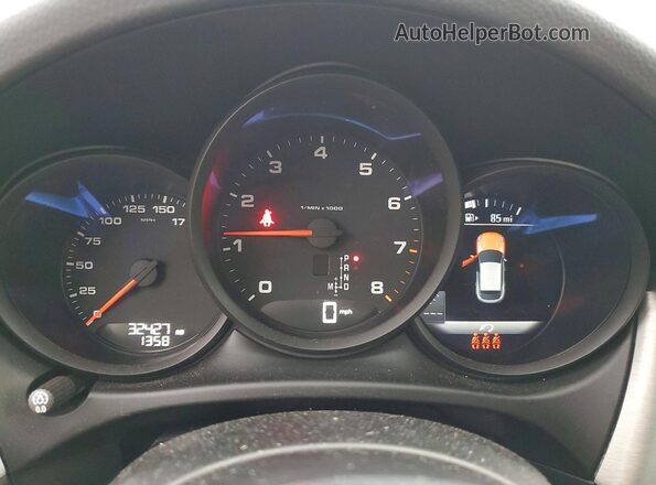 WP1AA2A53MLB03505 2021 PORSCHE MACAN Синий Вид щитка приборов
