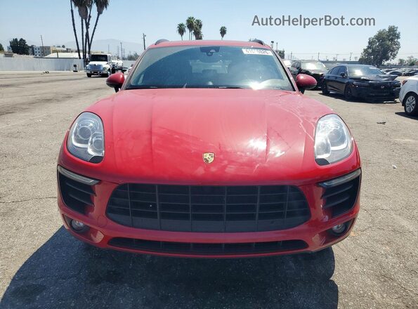 WP1AA2A54HLB83516 2017 PORSCHE MACAN Красный Вид спереди