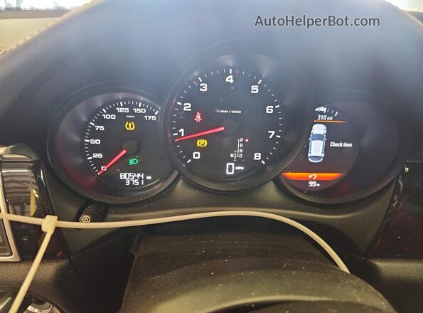 WP1AA2A54JLB05680 2018 PORSCHE MACAN Gray Սարքավորումների վահանակի տեսք