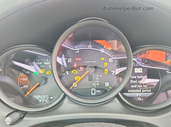 WP1AA2A55HLB04631 2017 PORSCHE MACAN White Vista del cuadro de instrumentos