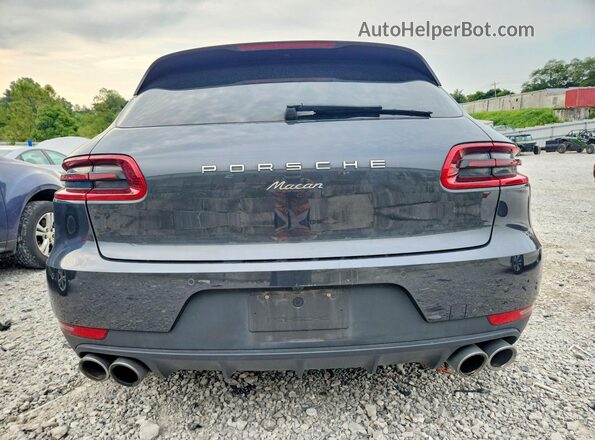 WP1AA2A57JLB19136 2018 PORSCHE MACAN Black უკანა ხედი