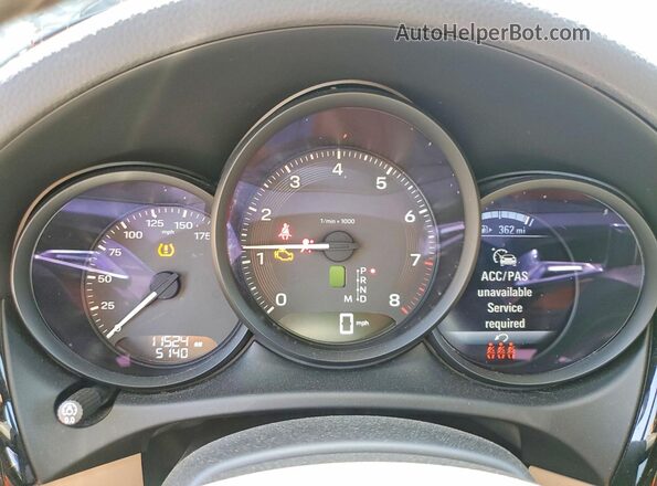 WP1AA2A57PLB16763 2023 PORSCHE MACAN Gray Widok zestawu wskaźników