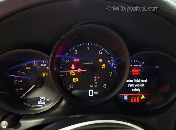 WP1AA2A57TLB14733 2026 PORSCHE MACAN White Vista del cuadro de instrumentos
