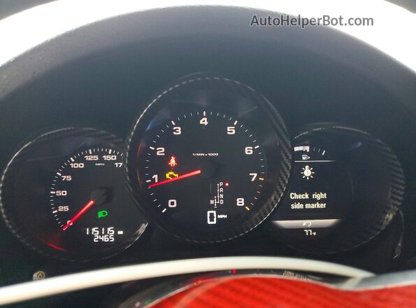 WP1AA2A5XJLB06901 2018 PORSCHE MACAN Black Vista del cuadro de instrumentos