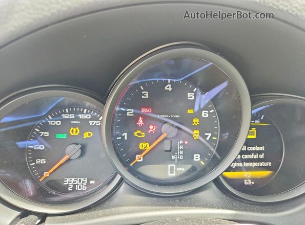 WP1AA2A5XJLB20989 2018 PORSCHE MACAN Black Սարքավորումների վահանակի տեսք