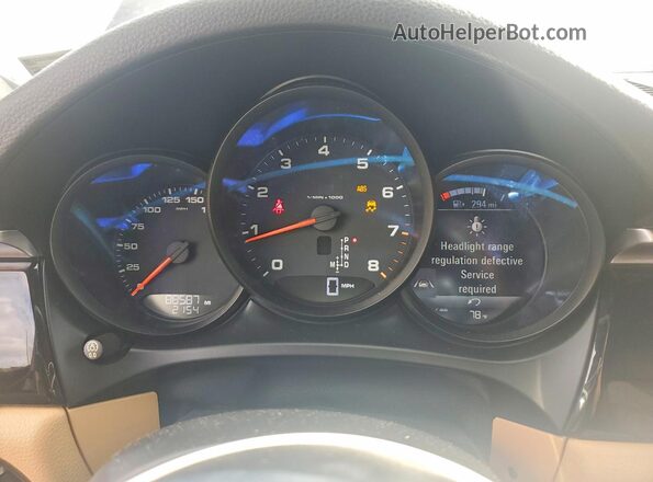 WP1AA2A5XJLB21608 2018 PORSCHE MACAN Black Widok zestawu wskaźników