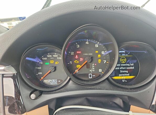 WP1AA2A5XLLB13639 2020 PORSCHE MACAN Black Vista del cuadro de instrumentos