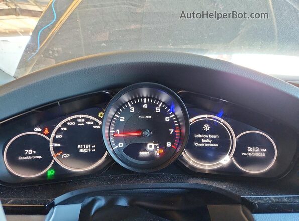 WP1AA2AY0KDA11172 2019 PORSCHE CAYENNE Gray Սարքավորումների վահանակի տեսք