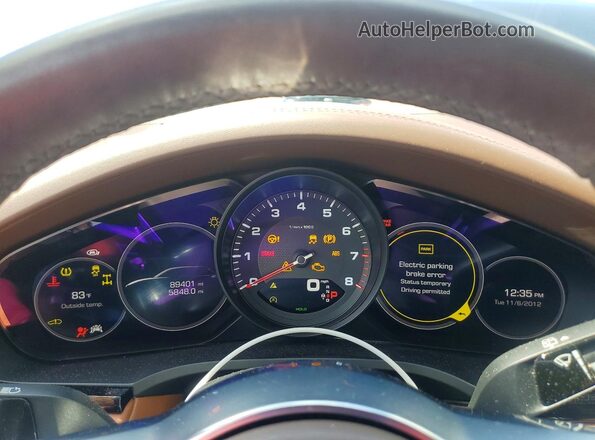 WP1AA2AY1KDA03405 2019 PORSCHE CAYENNE Черный Вид щитка приборов