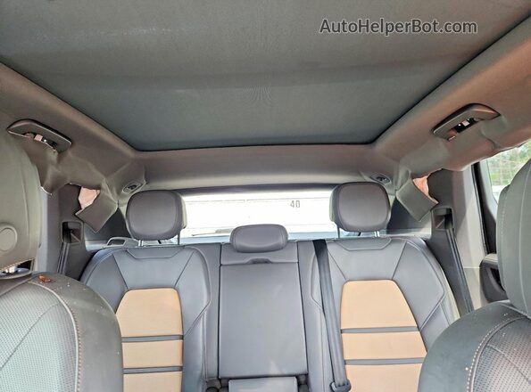 WP1AA2AY1NDA03327 2022 PORSCHE CAYENNE Gray უკანა სავარძლების ხედი