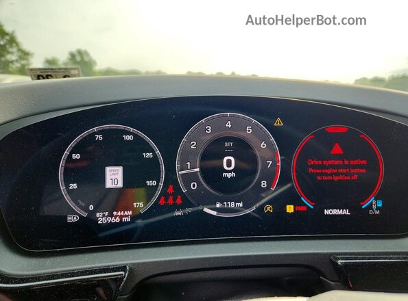 WP1AA2AY1RDA09554 2024 PORSCHE CAYENNE White Instrument cluster view