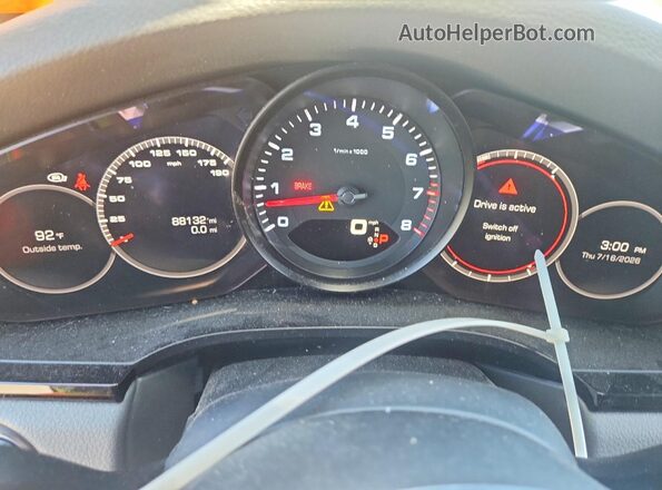 WP1AA2AY2KDA18835 2019 PORSCHE CAYENNE Black Vista del cuadro de instrumentos