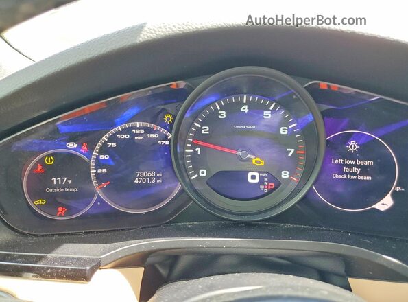 WP1AA2AY4NDA04083 2022 PORSCHE CAYENNE Gray Instrument cluster view