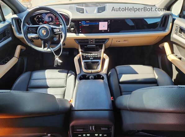 WP1AA2AY4RDA03943 2024 PORSCHE CAYENNE Black Widok deski rozdzielczej