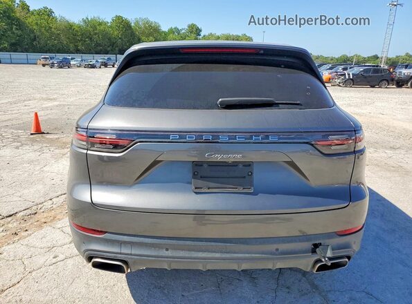 WP1AA2AY5LDA01433 2020 PORSCHE CAYENNE Gray Հետևի տեսք