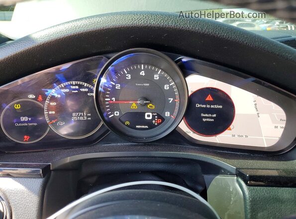 WP1AA2AY5LDA01433 2020 PORSCHE CAYENNE Gray Սարքավորումների վահանակի տեսք
