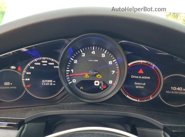 WP1AA2AY5LDA01948 2020 PORSCHE CAYENNE Gray Widok zestawu wskaźników